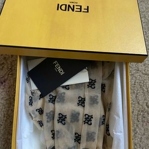 Embroidered  FF tights